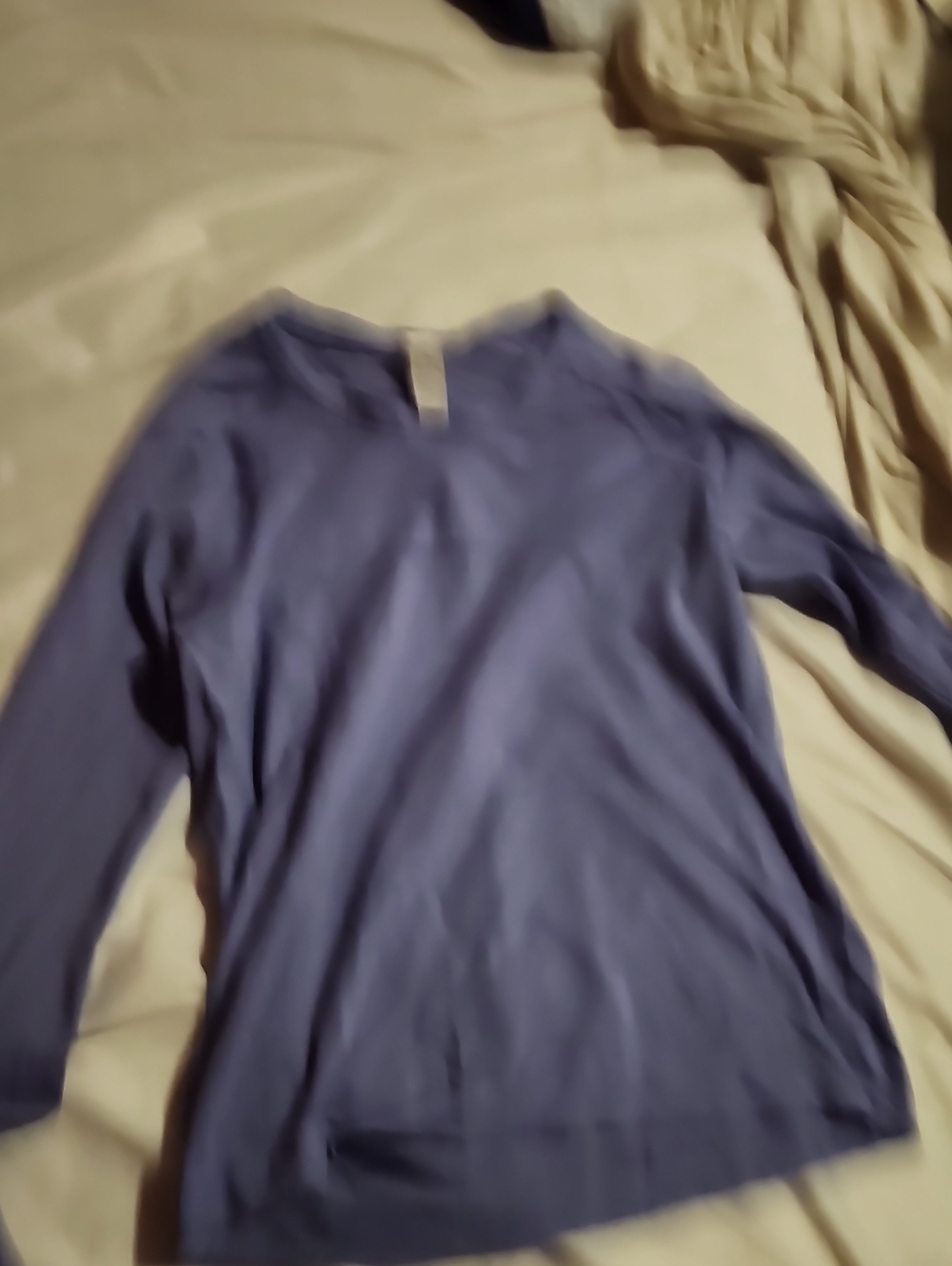 lululemon athletica Long Sleeve Tee in Light Blue